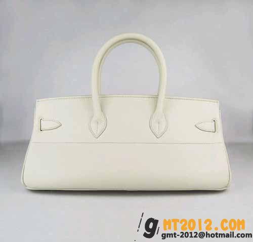 エルメススーパーコピー HERMES ショルダーバーキン HR10782　シルバー金具　アイボリー